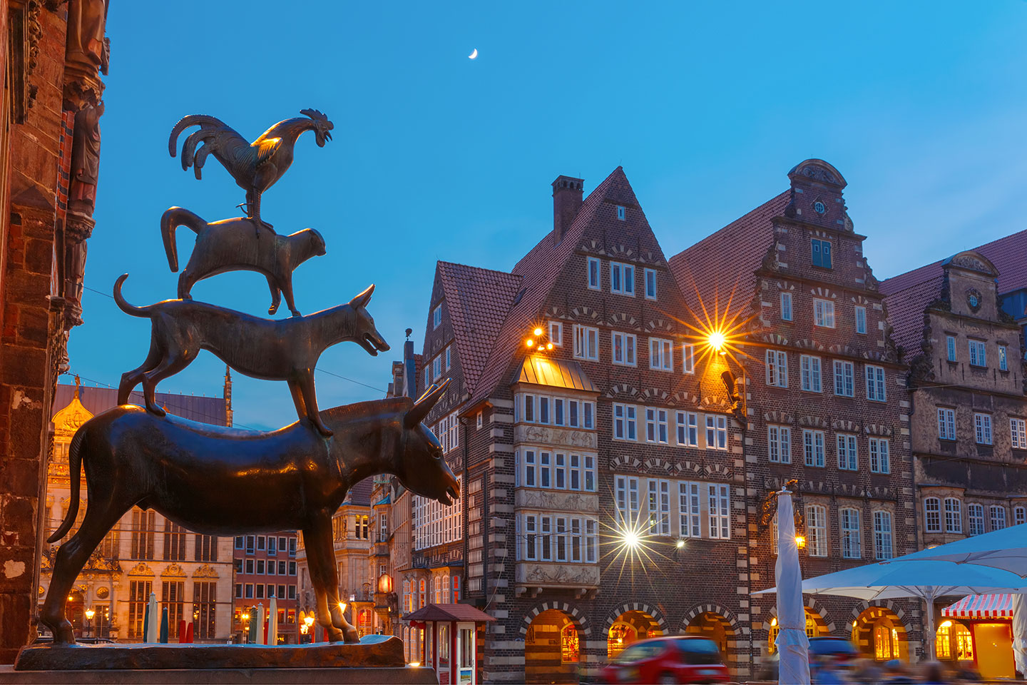 Statue der Bremer Stadtmusikanten in Bremen